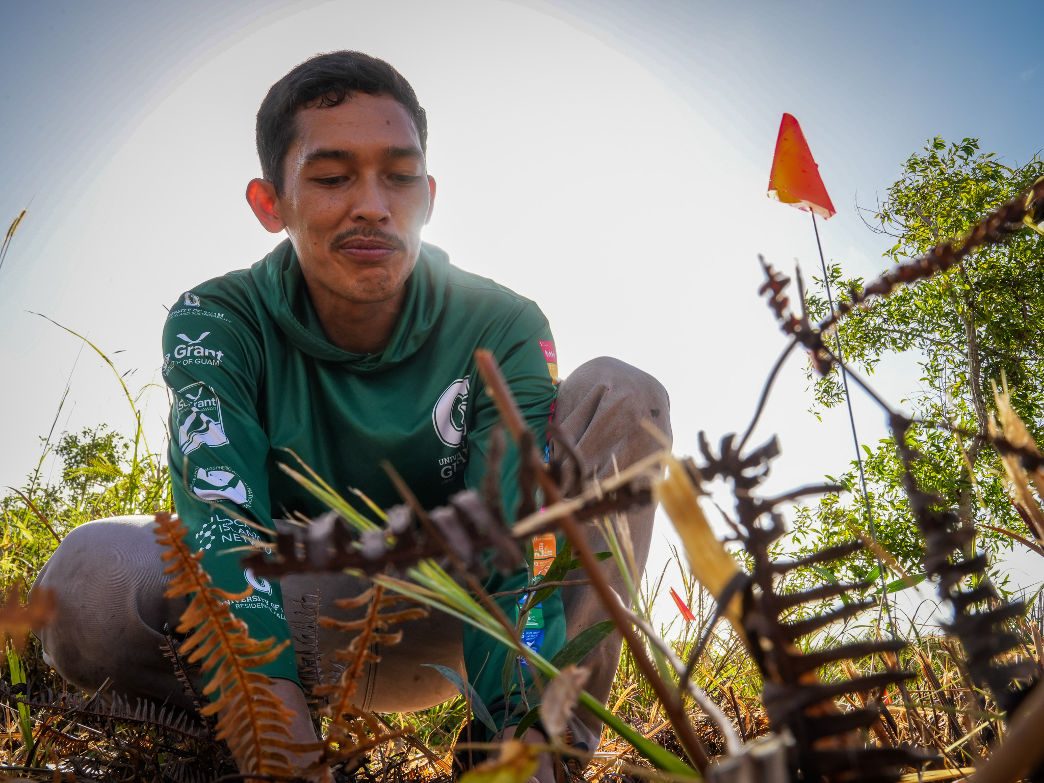 Before planting trees for the GROW initiative, volunteers are given a quick training.  Over 16,800 native and culturally significant trees have been planted to combat erosion.