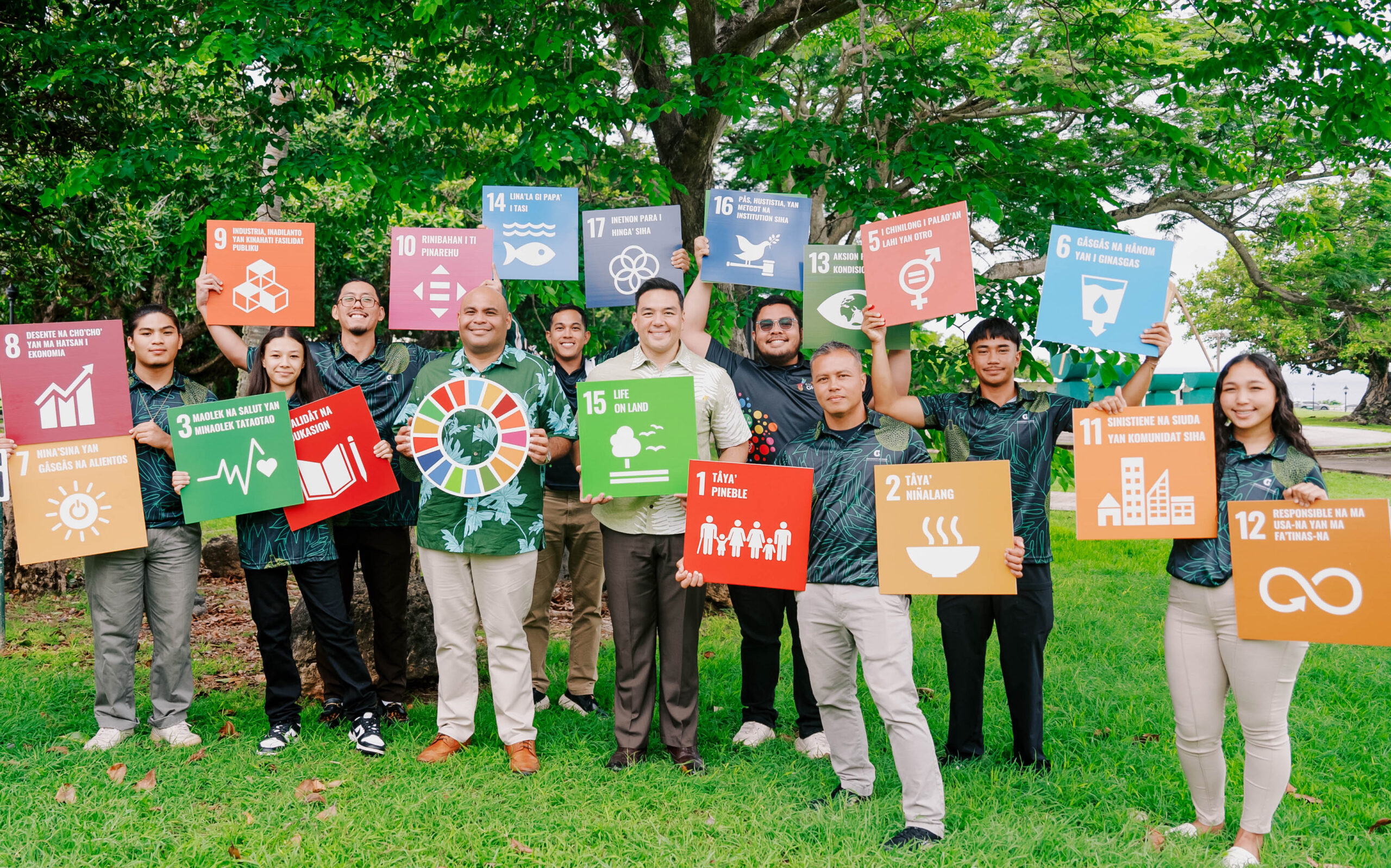 The inaugural cohort of the Guam Green Growth GROW Corps launched at the University of Guam.  The group will be working closely with the Guam Restoration of Watersheds Initiative to restore and reforest the Ugum Watershed. 