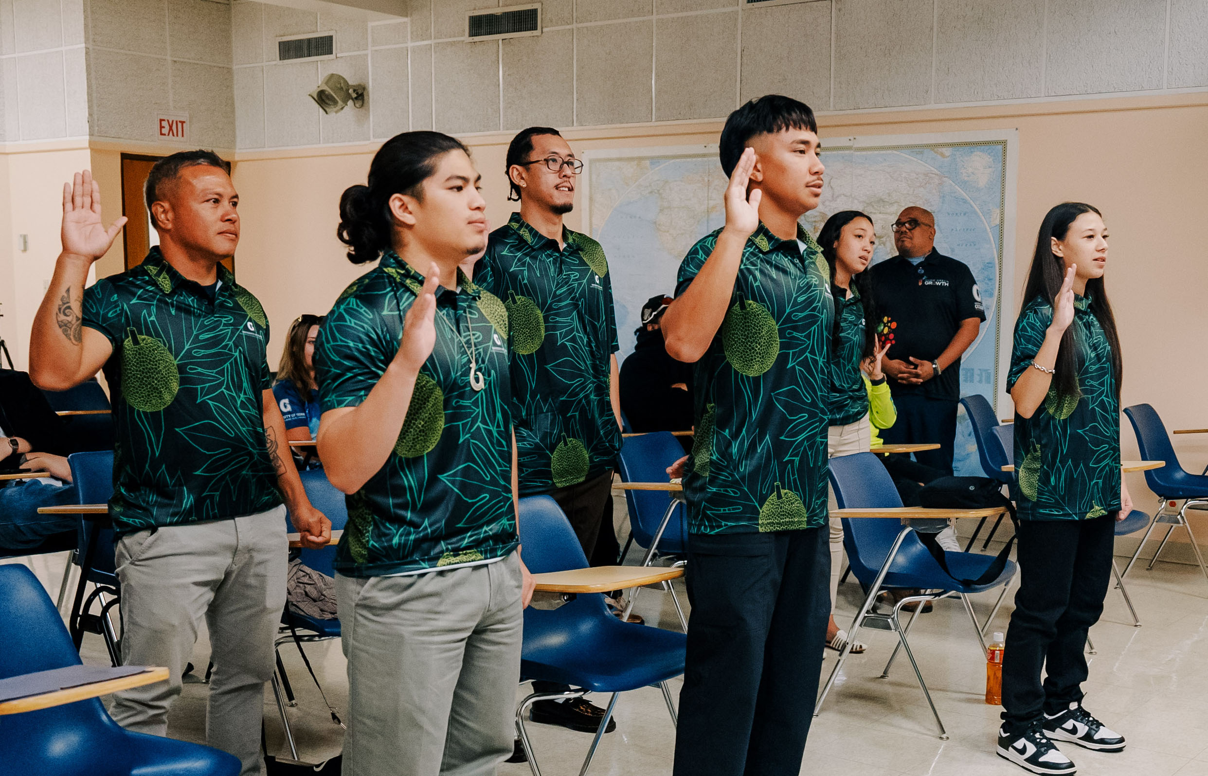 Guam Green Growth GROW Corps members took the G3 pledge during their launch session held at the RFK Library at UOG.  The group officially begins with their 6-month workforce development program operated out of the UOG CIS & Sea Grant.  