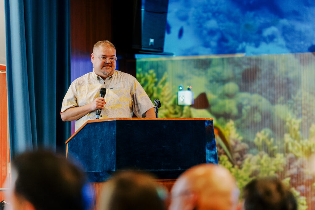 Sean MacDuff Ph.D., the superintendent of the Mariana Trench National Monument in the CNMI presented on the bottom of the trench along with the biodiversity that is held there.  The proposed leasing area for deep sea mining is of close proximity to the monument. 