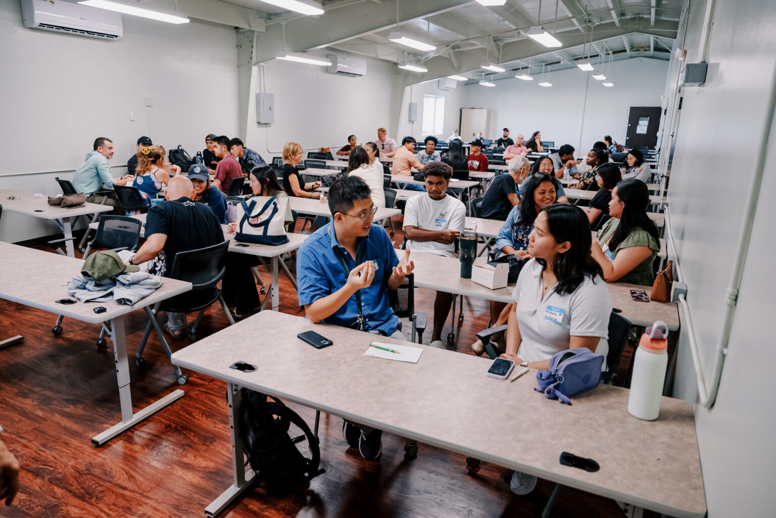 UOG EPSCoR and NSF SEAS INCLUDES student researchers and faculty mentors acquaint themselves during the 2026 SRE orientation at the UOG Annex A.