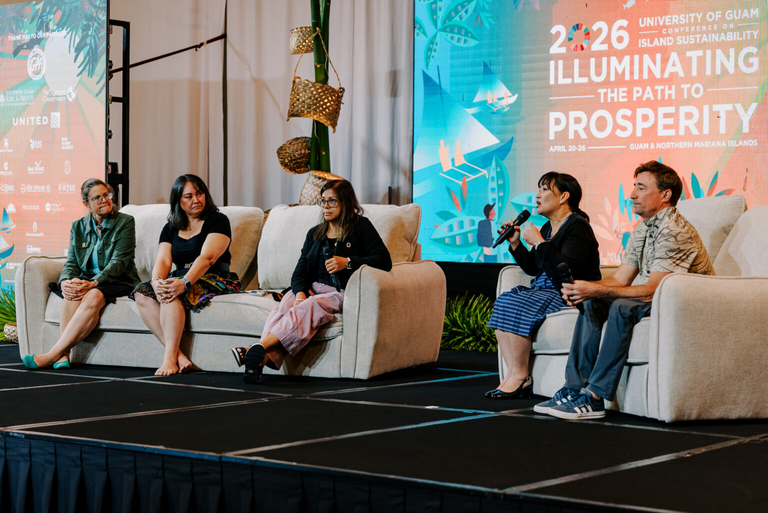 Leaders and representatives from Green Growth movements  across Micronesia and Hawaiʻi share insights and initiatives during a Green Growth Gathering at the 17th University of Guam Conference on Island Sustainability (CIS2026).