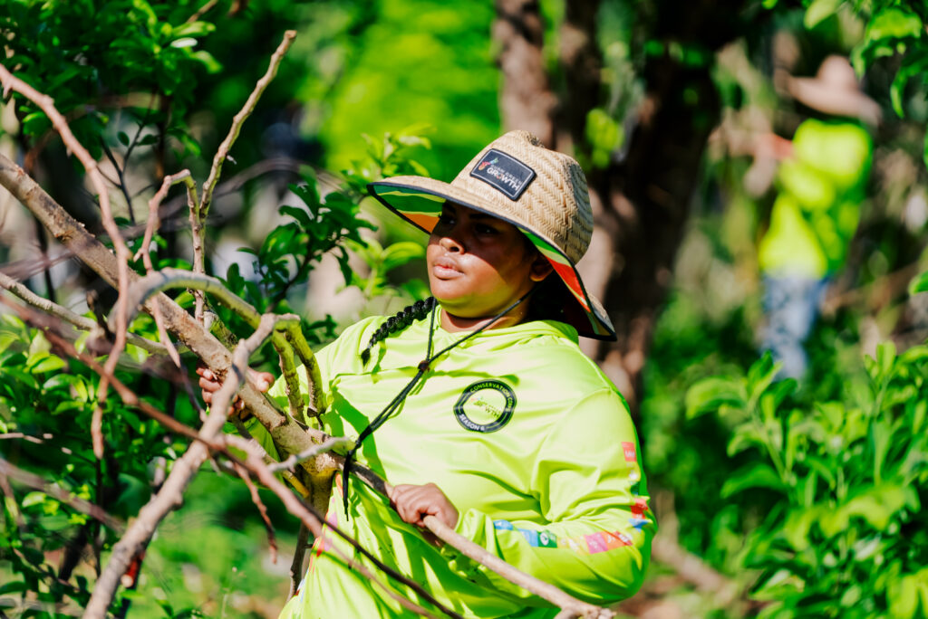Picture of the G3 Conservation Corps at the Island Beautification event in Tamuning.